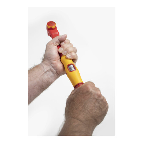 Wiha Clé dynamométrique electric 1/4" pour clé à douille, limitation de couple à réglage variable (43126)