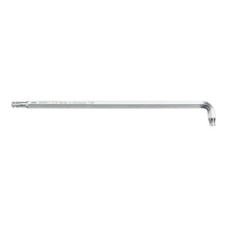 Wiha Clé mâle TX à tête sphérique avec jambe courte, argent titane  (40968) T7 x 89 mm, 8,9 mm