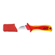 Wiha coltello spelafili a lama diritta per cavo tondo in blister 200mm
