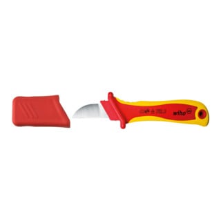 Wiha Couteau de dénudage Taillant droit pour câble rond sous blister (38798) 200 mm