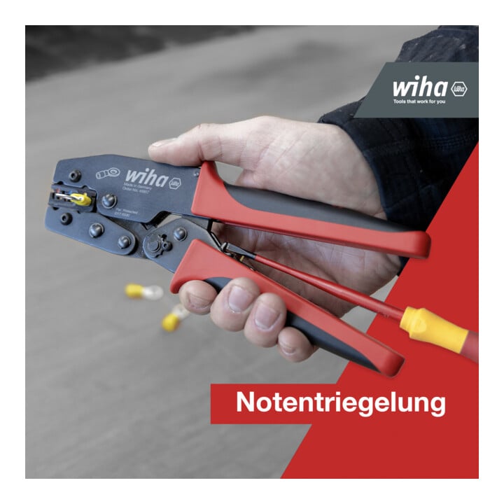 Wiha Crimpzange für isolierte Kabelschuhe und Kontakte 0,5 - 6mm²