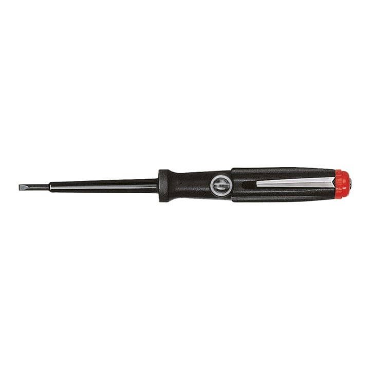 Wiha Détecteur de tension 150-250 volts Fente, noir, avec agrafe, sous blister (31771) 3,0 mm x 60 mm