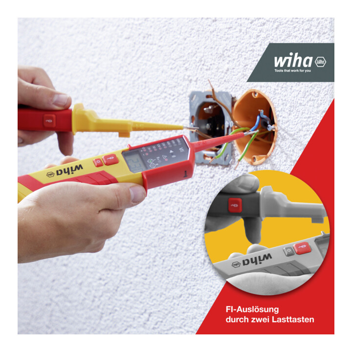 Wiha Digitales Multimeter bis 600 V AC, CAT IV inkl. 2x AAA-Batterien