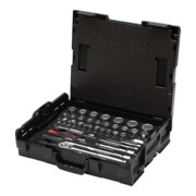 Wiha doppen- en bitset 1/4" en 1/2" 60 dlg. incl. L-Boxx (44685)
