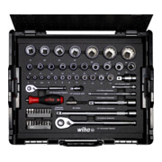 Wiha doppen- en bitset 1/4" en 1/2" 60 dlg. incl. L-Boxx (44685)-2