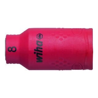 Wiha Douille à six pans creux isolée 3/8" 8 mm 7207N