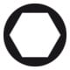 Wiha Douille isolée 246 1/4" Hexagone extérieur 12 mm