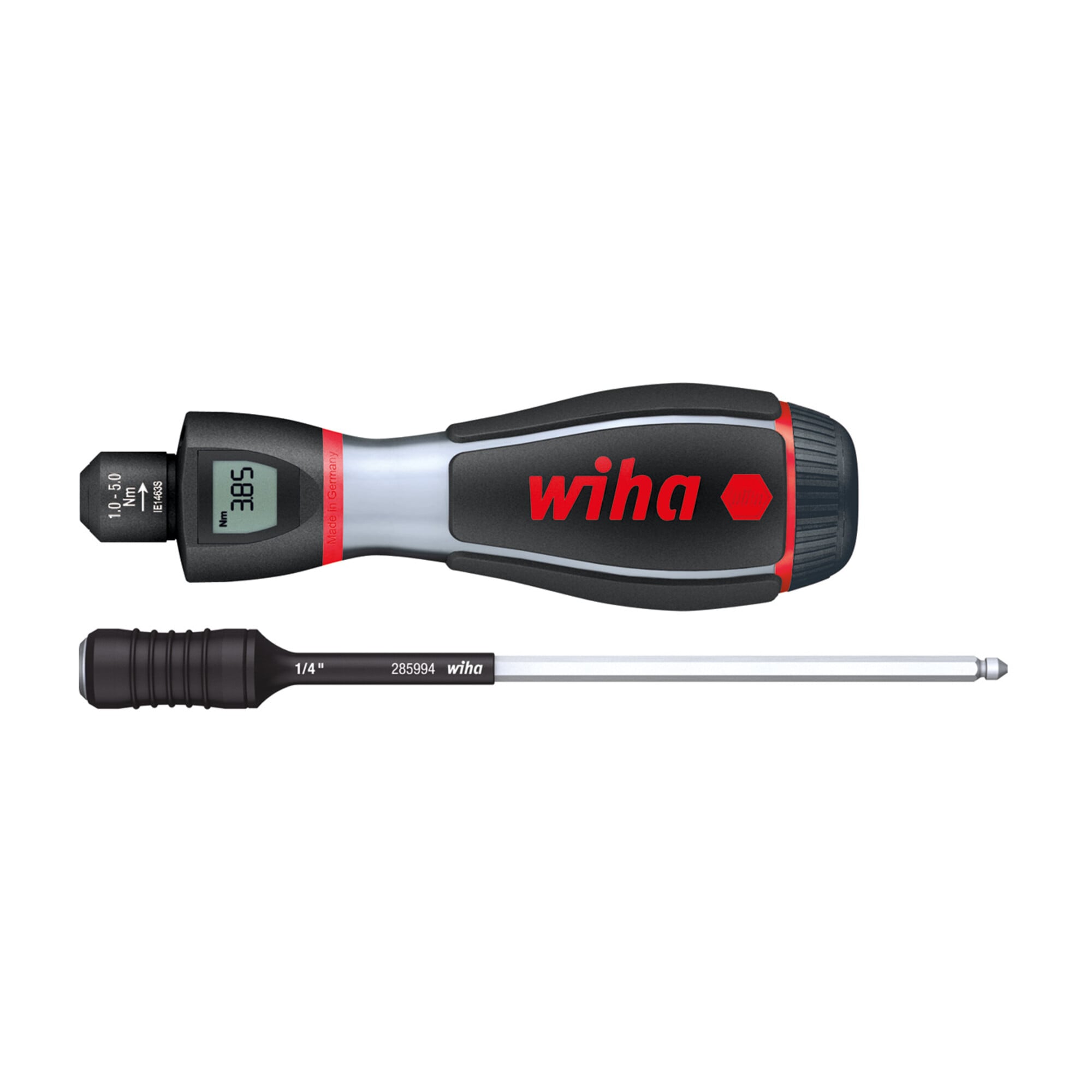 Wiha Drehmoment-Schraubendreher iTorque mit Digitalskala 1,0-5,0 Nm, 9-44 in.Ibs, 4 mm