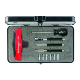 Wiha Drehmoment-Schraubendreher mit Quergriff Set TorqueVario®-S Tplus gemischt 11-tlg. variabel einstellbare Drehmomentbegrenzung in Box