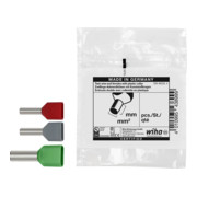 Wiha dubbele adereindhuls met kunststof kraag Nominale grootte 2 x 10 mm-1