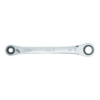 Wiha Dubbelring-ratelsleutel 4-in-1 omschakelbaar 10 mm x 17 mm (45421)