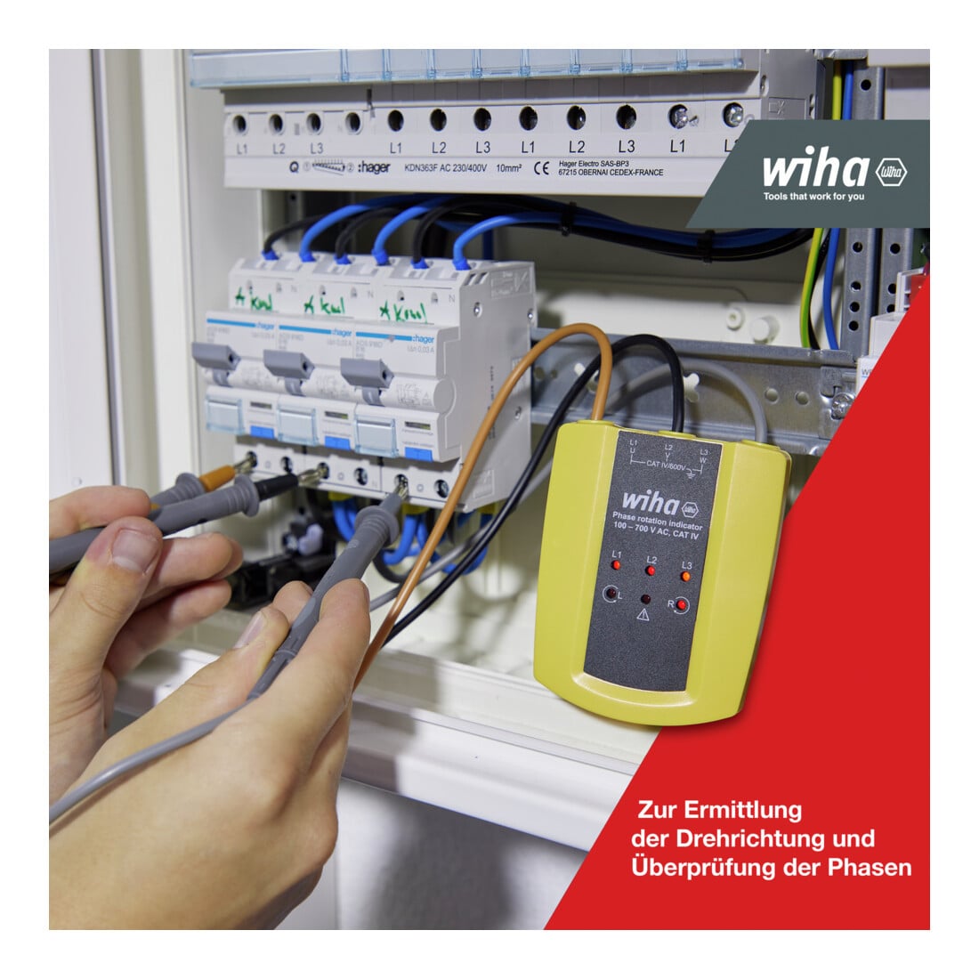 Wiha Durchgangsprüfer bis 400 V AC, CAT II inkl. 2x AAA-Batterien