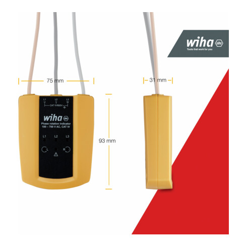 Wiha Durchgangsprüfer bis 400 V AC, CAT II inkl. 2x AAA-Batterien