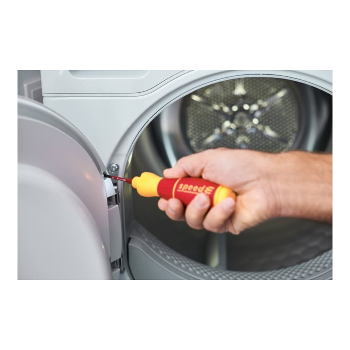 Wiha E-Schraubendreher Set 1 speedE® Schlitz, Phillips, PlusMinus/Pozidriv 10-tlg in L-Boxx Mini mit slimBits, Batterien und Ladegerät EU