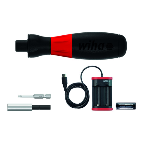 Wiha E-Schraubendreher Set speedE® Industrial TORX® mit Bit, Batterie und USB-Ladegerät 5-tlg