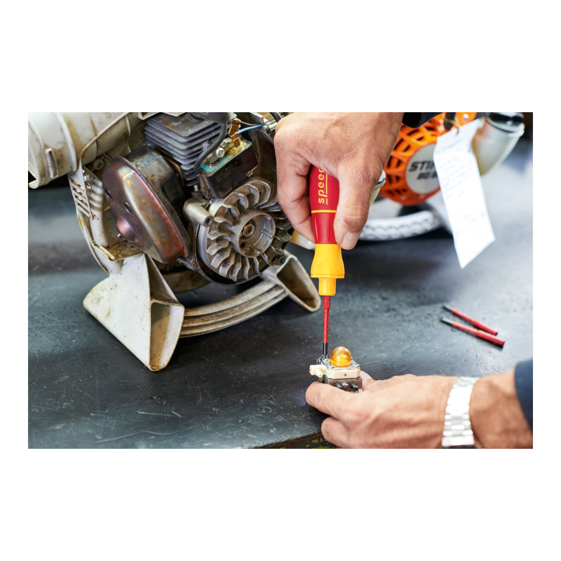Wiha e-screwdriver starter set speedE® I electric 4pz. con slimBit, batteria e caricatore USB