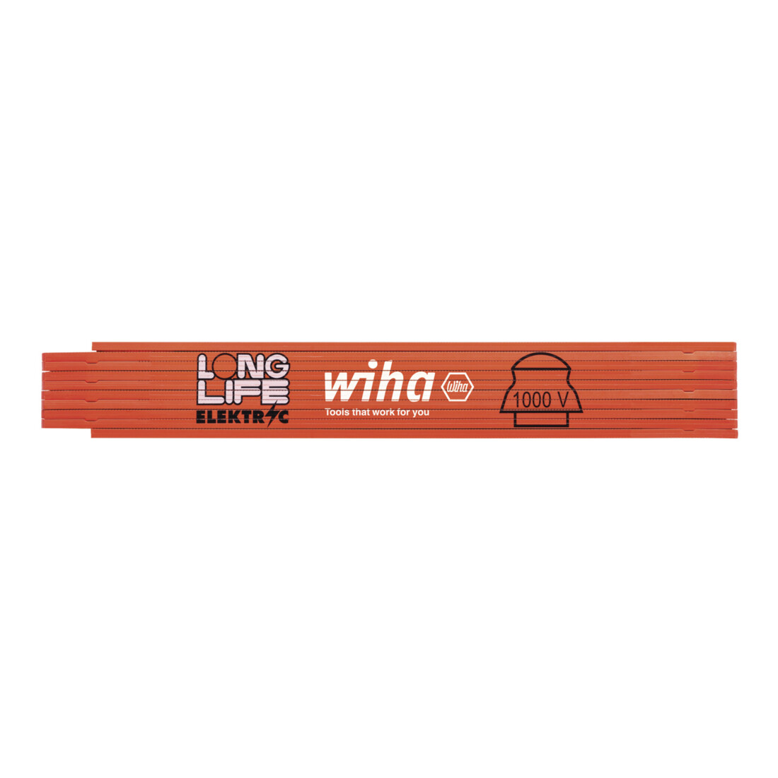Wiha Elektricien-plooiliniaal Longlife® 2 m metrisch, 10 schakels