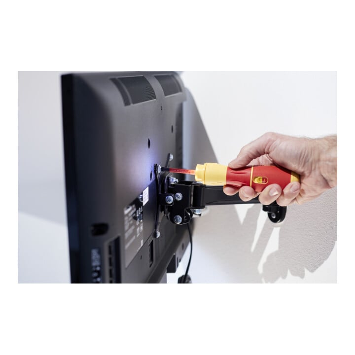 Wiha elektrische schroevendraaier speedE® II 7 stuks met slimBits, batterijen en USB lader in L-Boxx Mini