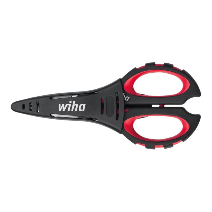Wiha elektroschaar met krimpfunctie in blister 160 mm
