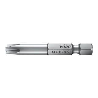 Wiha Embout Professional PlusMinus/Phillips 1/4" (32492) SL/PH2 x 50 mm