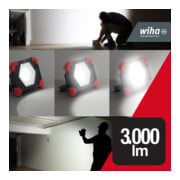 Wiha Faro da cantiere a batteria 30W, 3.000 lm (45698)-2