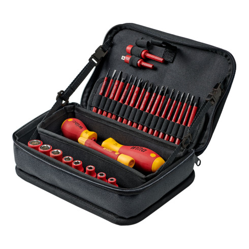 Wiha gereedschapset slimVario elektrisch gemengd 31 dlg. in functionele tas