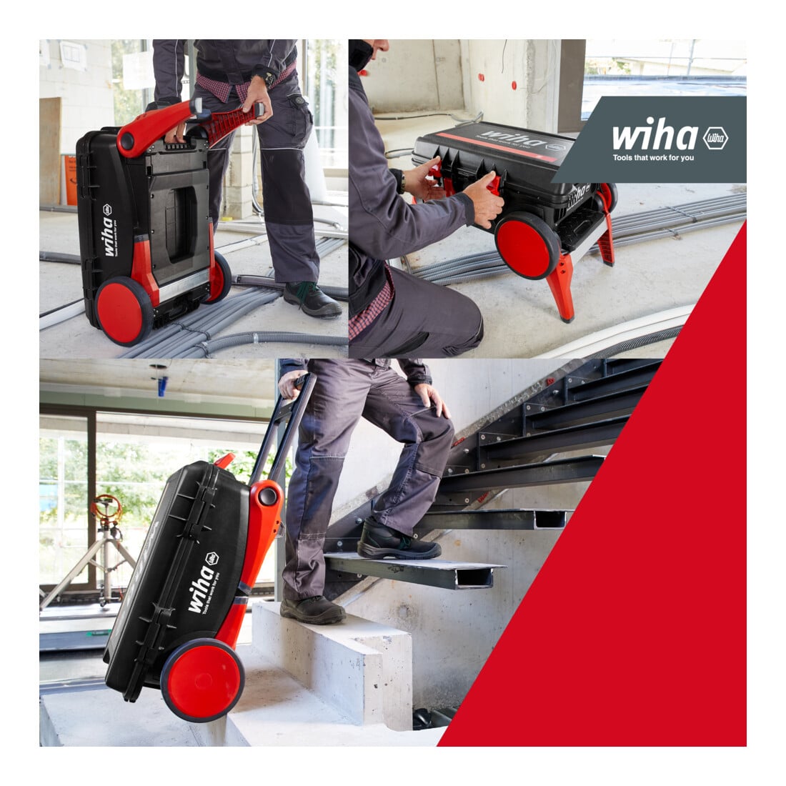 Wiha Gereedschapskoffer set XXL 4 elektricien 82-dlg. incl. koffer (45734)
