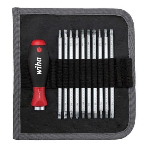 Wiha Giravite con lame intercambiabili, set SYSTEM 6 misto 11pz., in borsa