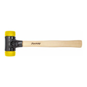 Wiha halfharde hamer Safety medium hard/medium hard met hickory houten steel, ronde slagkop 40 mm-1