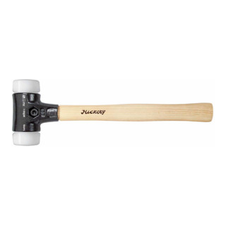 Wiha hamer met zacht slagvlak Veiligheid zeer hard/zeer hard met hickory houten steel, ronde slagkop 80L mm