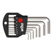 Wiha Jeu de clés mâles en étui Classic Six pans 7 pcs, nickelées brillantes (01172)-1