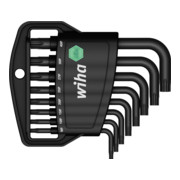 Wiha Jeu de clés mâles en étui Classic TX PLUS®, 8 pcs, oxydé noir (36459)