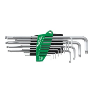 Wiha Jeu de clés mâles en étui ProStar TX, 13 pcs, argent titane sous blister (39105)