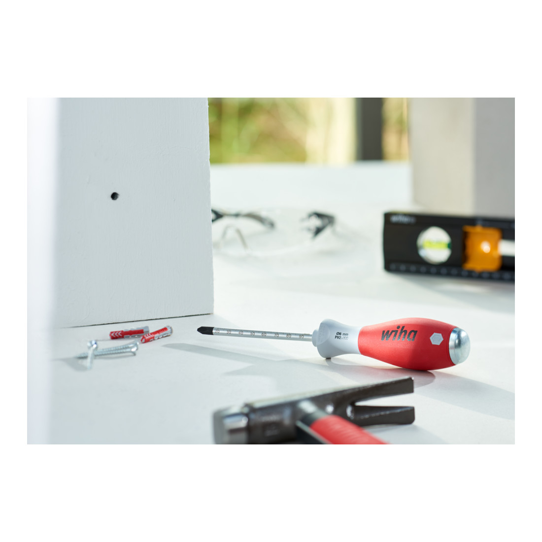 Wiha Jeu de perceurs de trou pour cheville SoftFinish® avec chevilles  Phillips avec lame ronde 6 mm sous blister 5 pcs (41289)