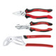 Wiha Jeu de pinces Professional Pince universelle grande capacité, pince multiprise, pince coupante diagonale grande capacité, 3 pcs (26854)-1