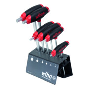 Wiha Jeu de tournevis à manche en T 6 pcs 3-10 mm avec support d'atelier