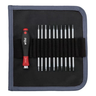 Wiha Jeu de tournevis avec lames interchangeables SYSTEM 4 mélangé 11 pcs (00610)