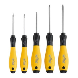Wiha Jeu de tournevis SoftFinish® ESD TX 5 pcs (27253)