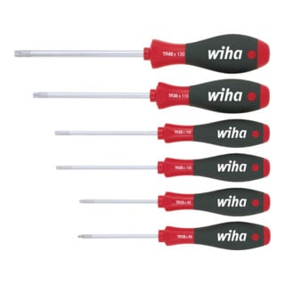 Wiha Jeu de tournevis SoftFinish® TX Tamper Resistant 6 pcs (24506)