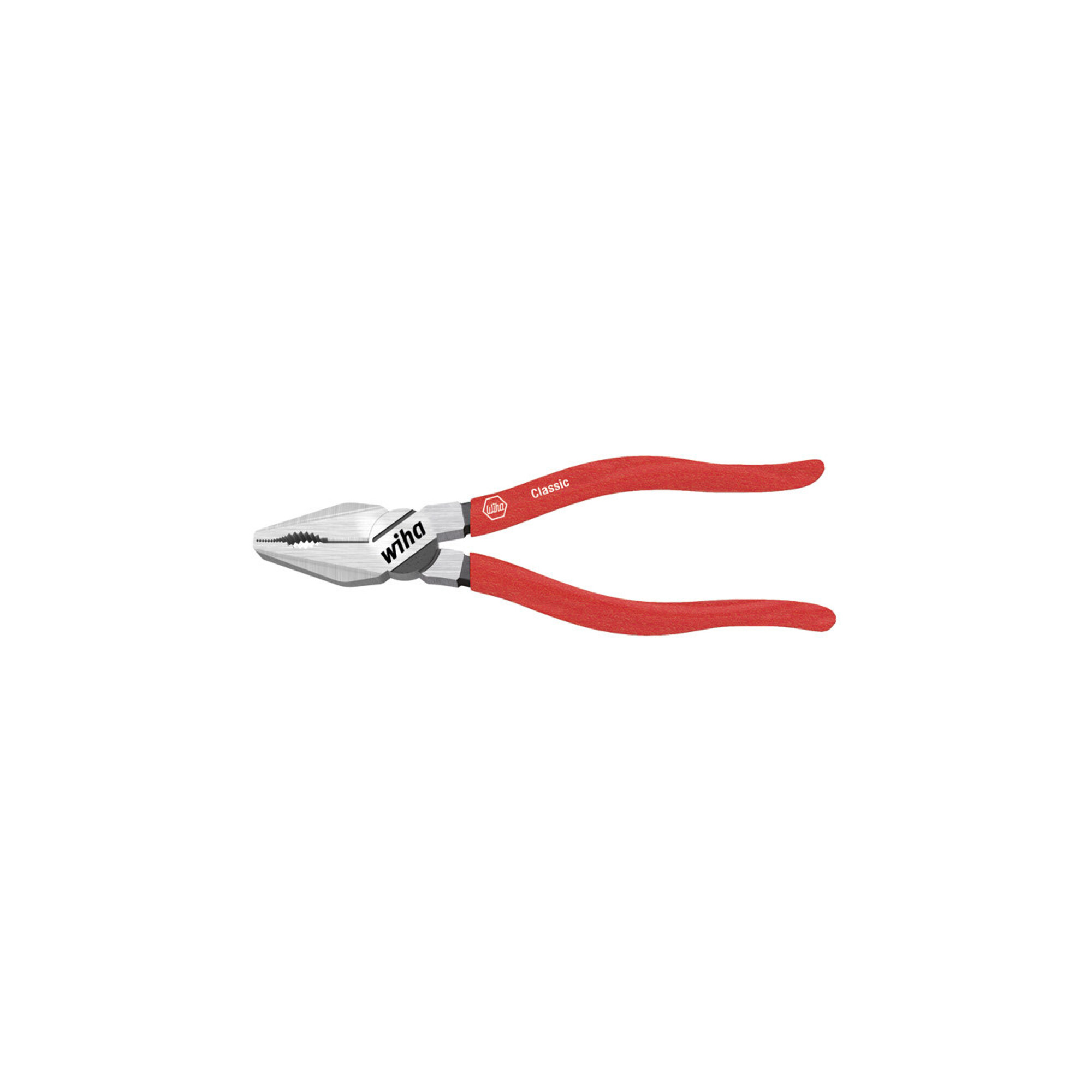Wiha Kombizange Classic mit DynamicJoint und OptiGrip mit extra langer Schneide in Blister 160 mm