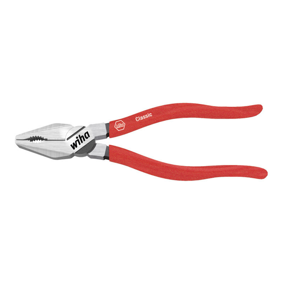Wiha Kombizange Classic mit DynamicJoint® und OptiGrip mit extra langer Schneide in Blister 200 mm