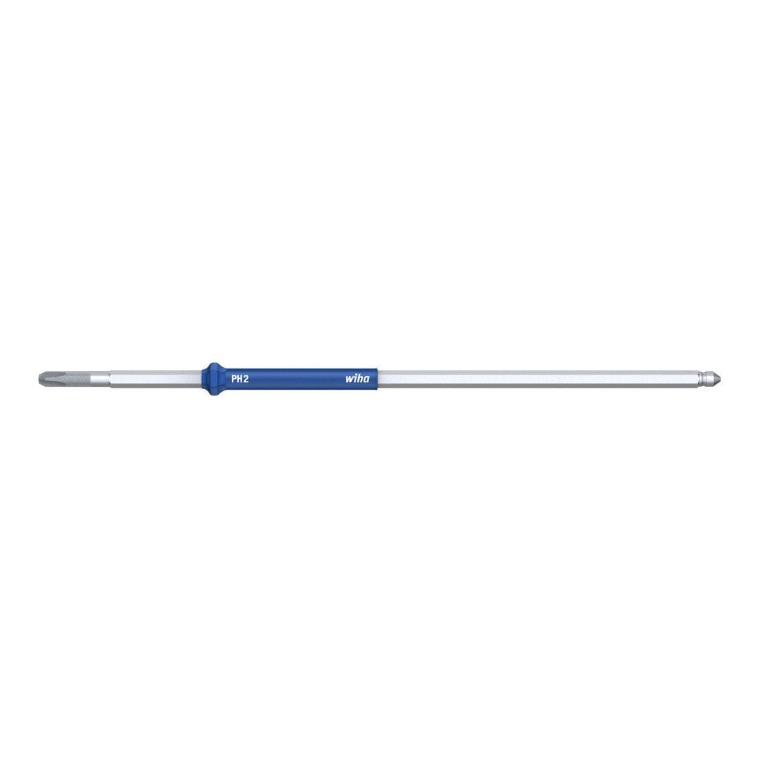 Wiha kruiskopschroevendraaier met verwisselbare kling en koppel PH00 x 175 mm, 0,4 Nm