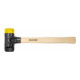 Martello Wiha soft-face Sicurezza medio-morbida/medio-dura con manico in legno di hickory, testa rotonda-1