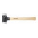 Martello Wiha a faccia morbida Sicurezza molto dura/molto dura con manico in legno di hickory, testa rotonda-1