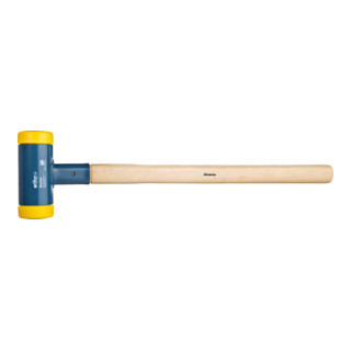 Wiha Masse sans rebond, mi-dur avec manche en hickory, embout de massette rond (02091) 100 mm