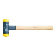 Wiha Massette à embout plastique sans rebond avec manche en hickory, embout de massette rond (02095) 40 mm