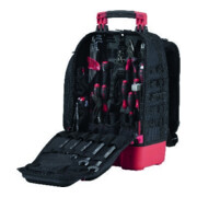 Wiha Mechaniker Werkzeugrucksack 41-tlg. I mit Mechaniker Grundausstattung I stabiler Standboden I mit Laptopfach I Taschen für Zubehör (45529)