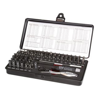Wiha micro bit set, ESD, gemengd, 65 delig