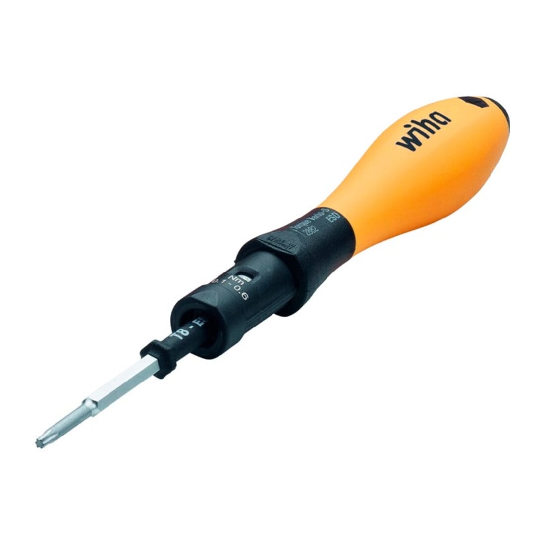 Wiha Momentschroevendraaierset TorqueVario®-S Micro ESD 0,1-0,6 Nm gemengd 18-delig. variabel instelbare momentbegrenzing incl. box (45690)