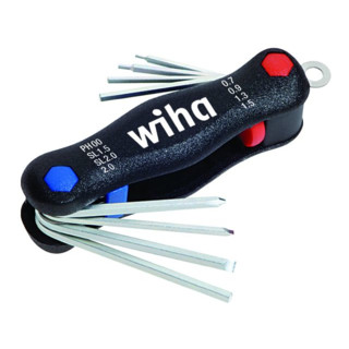 Wiha Multitool Mini PocketStar® Schlitz, Phillips, Innensechskant 8-tlg. in Blister